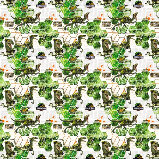 Baumwolle Jurassic Park Raptor Lizenz Digital Baumwolle Jurassic Park Raptor Lizenz Digital