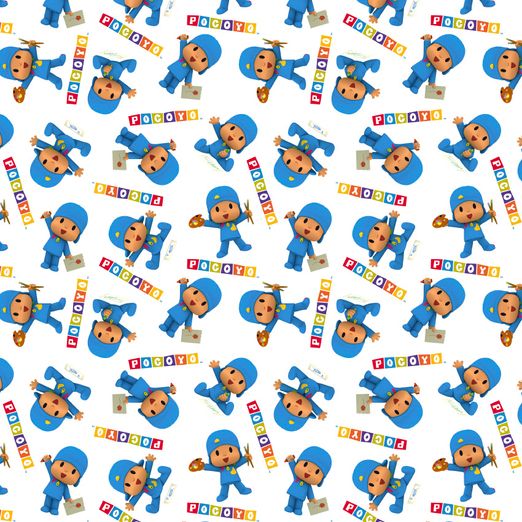 Baumwolle LIZENZ Pocoyo Digital Baumwolle LIZENZ Pocoyo Digital