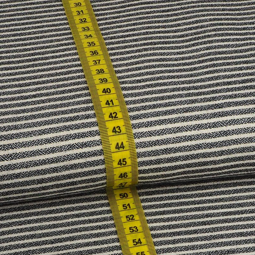 Viskose Lurex Stripe Schwarz Viskose Lurex Stripe Schwarz