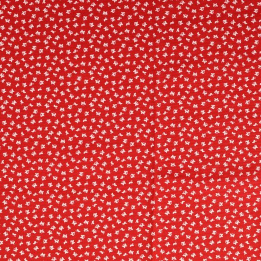 Baumwolle Small Butterflies Rot Baumwolle Small Butterflies Rot