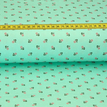 Trachtenstoff - Baumwollsatin Dirndl Design "Sina" Mint Trachtenstoff - Baumwollsatin Dirndl Design "Sina" Mint