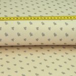Trachtenstoff - Baumwollsatin Dirndl Design "Hermine" Hellbeige