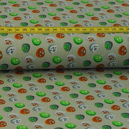 Baumwolle Fruits Grau Baumwolle Fruits Grau