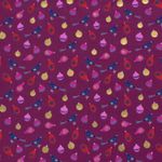 Cotone NATALE Stampa a Foil Uccellini e Palline di Natale su Fucsia Cotone NATALE Stampa a Foil Uccellini e Palline di Natale su Fucsia