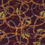 Tessuto Viscosa Camicetta Chains Bordeaux Tessuto Viscosa Camicetta Chains Bordeaux