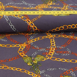 Viskose Blusenstoff Chains Dunkelgrau Viskose Blusenstoff Chains Dunkelgrau
