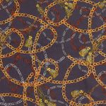 Tessuto viscosa camicia Chains grigio scuro Tessuto viscosa camicia Chains grigio scuro