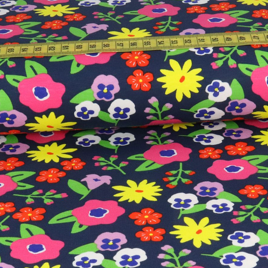 Jersey Flowers Anna Dunkelblau Jersey Flowers Anna Dunkelblau