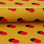 Viskose Jersey Geometric Dots Senfgelb Viskose Jersey Geometric Dots Senfgelb