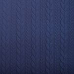 Strickstoff Cably Zopfmuster Royalblau Meliert Strickstoff Cably Zopfmuster Royalblau Meliert