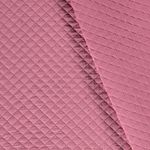 Musselin-Stepper – Trapuntato a rombi con stampa a pois dorati in foil – Rosa antico scuro Musselin-Stepper – Trapuntato a rombi con stampa a pois dorati in foil – Rosa antico scuro
