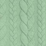 Strickstoff FASHION Zopfmuster Mint
