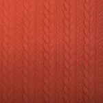 Strickstoff Cably Zopfmuster Lachsorange