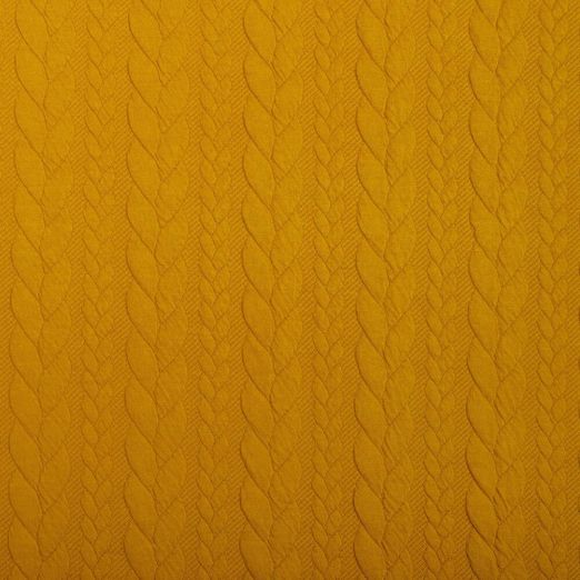 Strickstoff Cably Zopfmuster Sonnengelb Strickstoff Cably Zopfmuster Sonnengelb