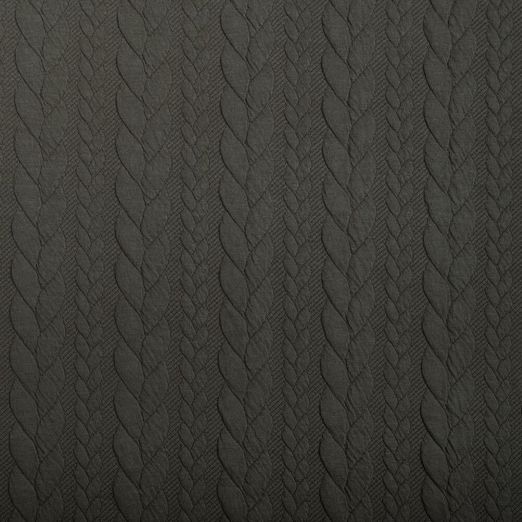 Strickstoff Cably Zopfmuster Grau Strickstoff Cably Zopfmuster Grau