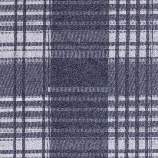 Flanellstoff - Hemdenstoff Kariert Marine Flanellstoff - Hemdenstoff Kariert Marine