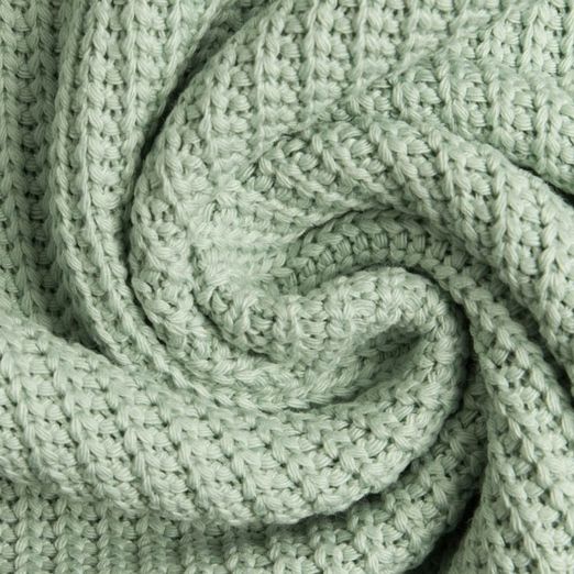 Strickstoff Baumwolle Uni Mint