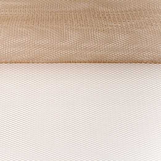 Tüll Uni Taupe