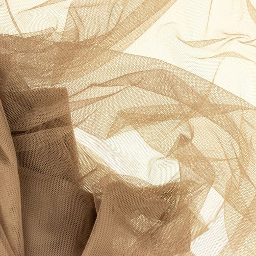 Soft Tüll - Braut Tüll Uni Taupe