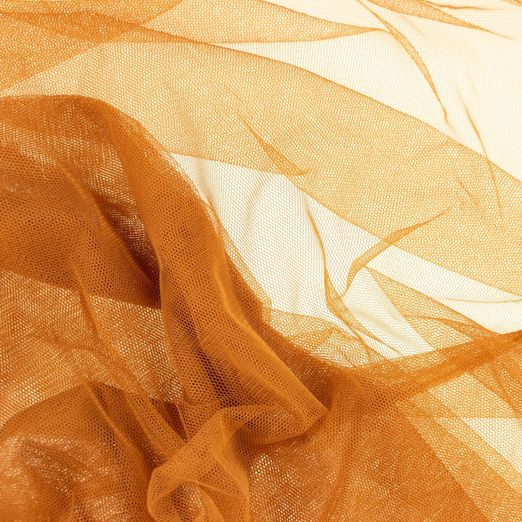 Soft Tüll - Braut Tüll Uni Cognac