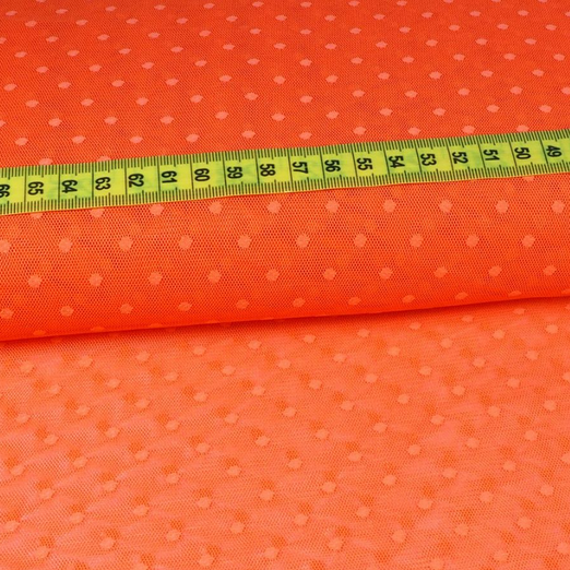 Soft Tüll Kleine Punkte Orange