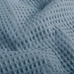 Tessuto Waffle Uni Azzurro Fumo Chiaro