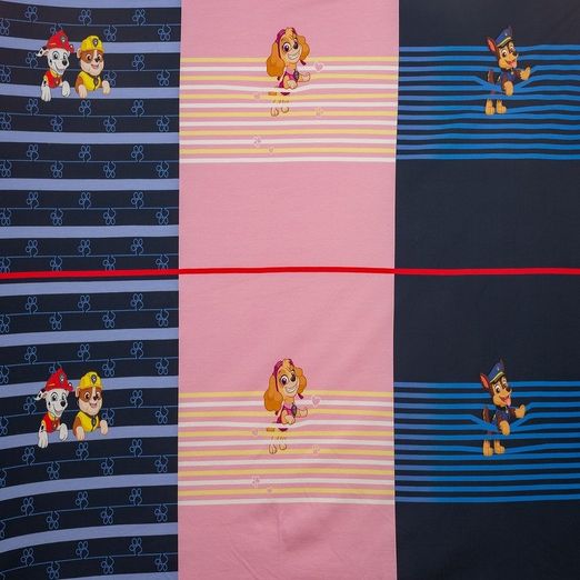 Jersey Panel Paw Patrol Marshall & Rubbel, Skye und Chase 60 cm