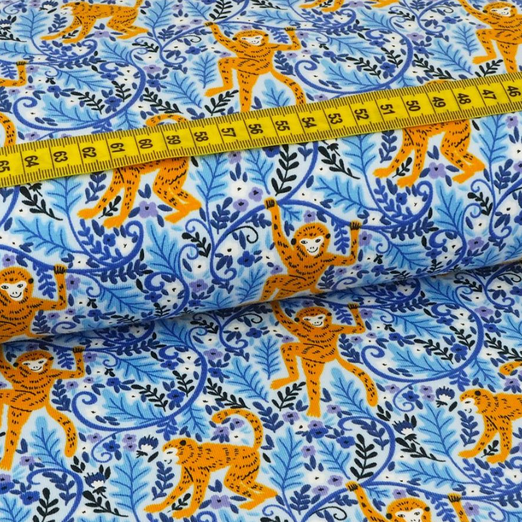 Jersey Spielender Affe auf Rauchblau