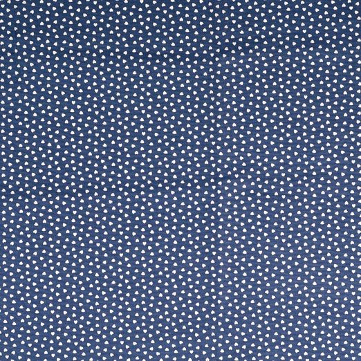 Baumwolle Small Hearts Dunkelblau Baumwolle Small Hearts Dunkelblau