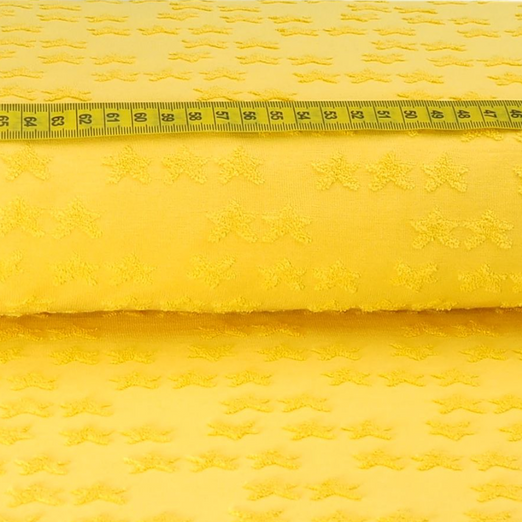 Jersey Jacquard Terry Stars Gelb Jersey Jacquard Terry Stars Gelb