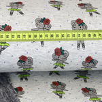 Alpenfleece Elefanten Mädchen Hellgrau Meliert Alpenfleece Elefanten Mädchen Hellgrau Meliert