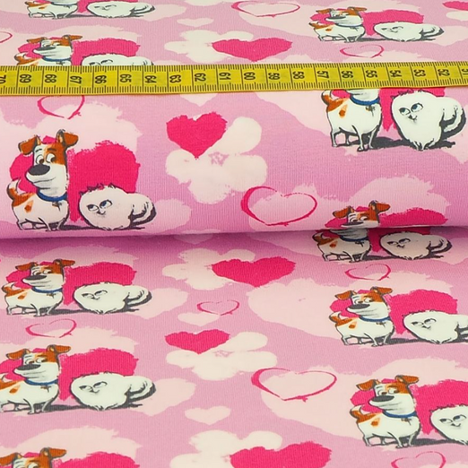 Jersey Pets in Love Helles Fuchsia Lizenz Digital Jersey Pets in Love Helles Fuchsia Lizenz Digital