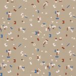 Jersey Lego Bausteine auf Beige Jersey Lego Bausteine auf Beige