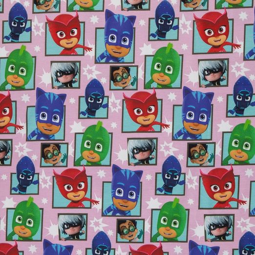 Jersey PJ Masks Figuren im Fenster Rosa Lizenz Digital