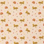 Jersey Rainbow Leopard auf Hellbeige Jersey Rainbow Leopard auf Hellbeige