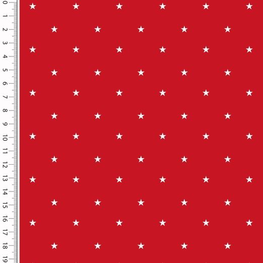 Jersey Small Sternchen auf Rot