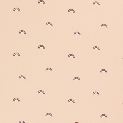 Jersey Kleine Regenbögen auf Apricot Jersey Kleine Regenbögen auf Apricot