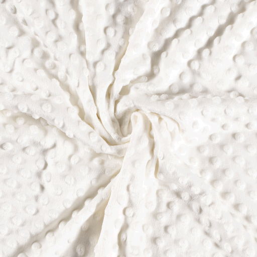 Minky Fleece "Notti" Punkte Creme