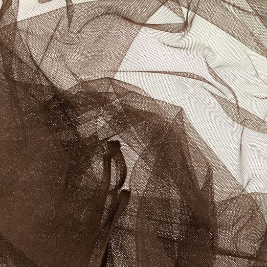 Soft Tüll - Braut Tüll Uni Braun