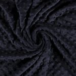 Minky Fleece "Notti" Punkte Dunkelblau Minky Fleece "Notti" Punkte Dunkelblau