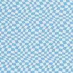 Jersey Quadrate Wirrwarr Hellblau