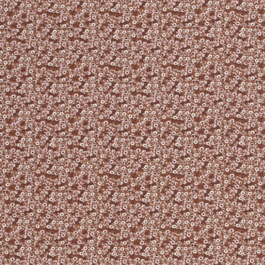 Jersey Miniblümchen auf Terracotta Jersey Miniblümchen auf Terracotta
