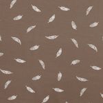 Jersey Federn auf Taupe Jersey Federn auf Taupe