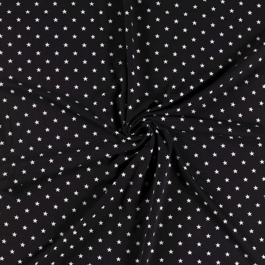 Jersey Sterne Schwarz Jersey Sterne Schwarz