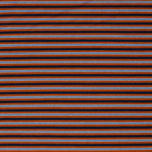 Jersey GLITZER Stripes Navy/Silber Jersey GLITZER Stripes Navy/Silber