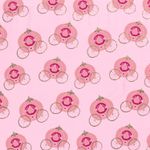 Jersey FOLIENDRUCK Gold Kutsche auf Rosa
