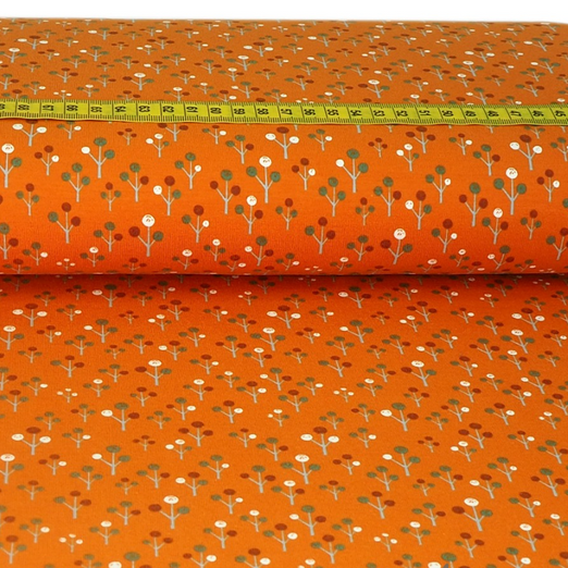 Jersey Little Trees auf Blutorange Jersey Little Trees auf Blutorange