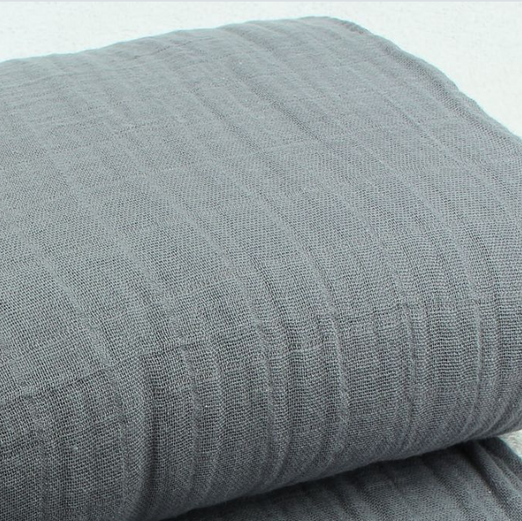 Hochwertiges Musselin Double Gauze USA Shannon Fabrics Uni Graphit Hochwertiges Musselin Double Gauze USA Shannon Fabrics Uni Graphit