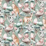 Jersey Australian Animals auf Dunkelmint Digital BIO