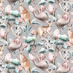 Jersey Australian Animals auf Hellgrau Digital BIO Jersey Australian Animals auf Hellgrau Digital BIO